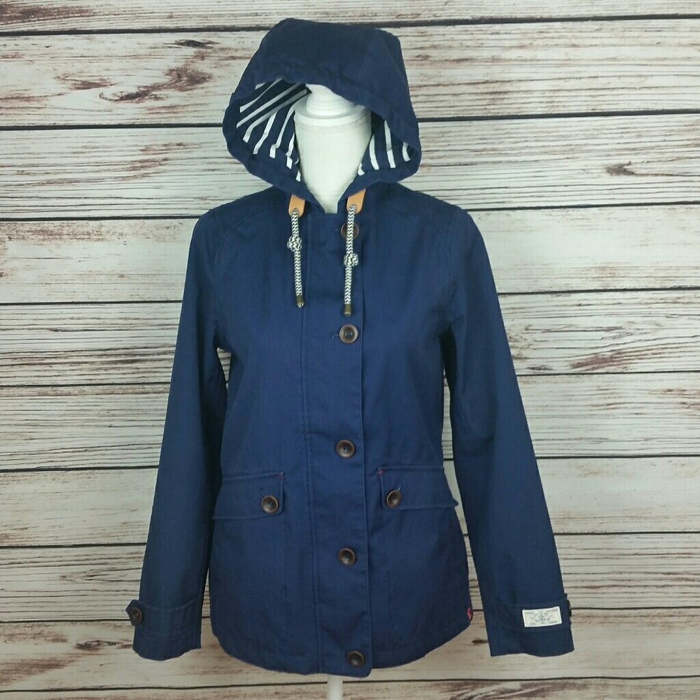 Joules Size 4 Blue Mariners Grade Rain Coat/Jacket
